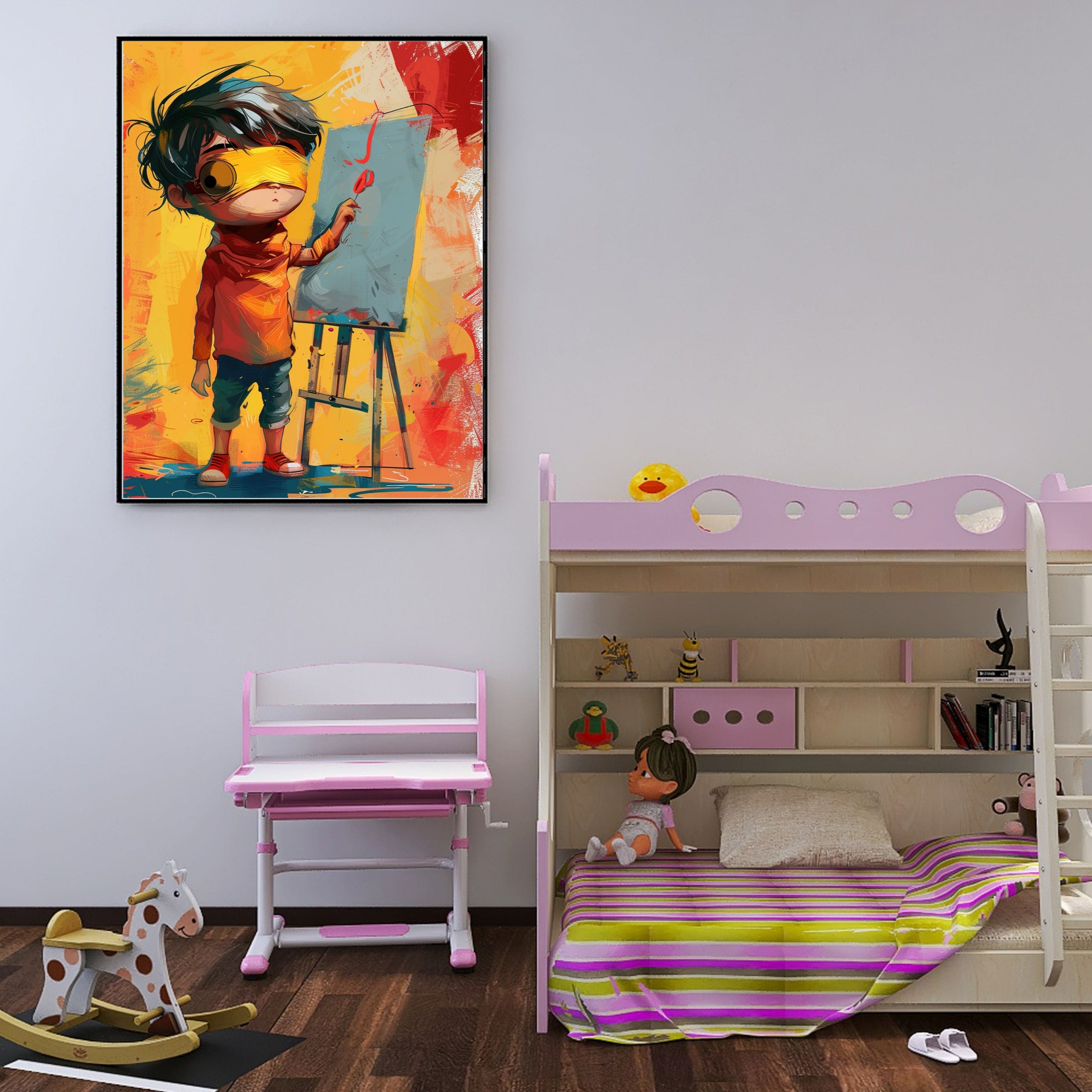 Blindfold Boy Artist - Frugal Carts