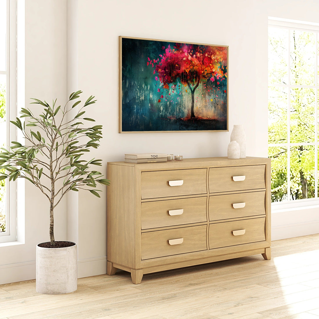 Colourful Tree in the Night