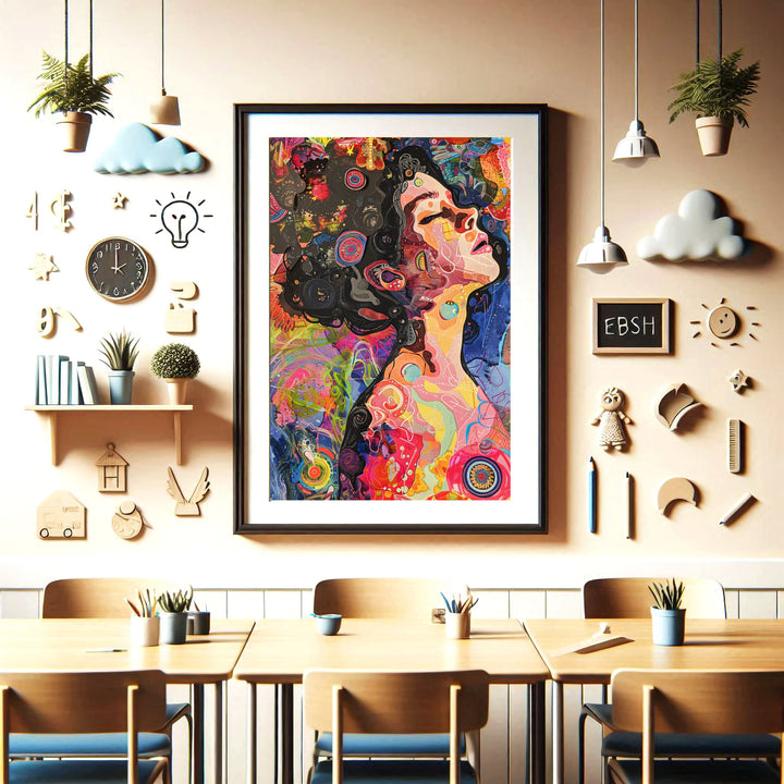 Girl Colourful Art Portrait