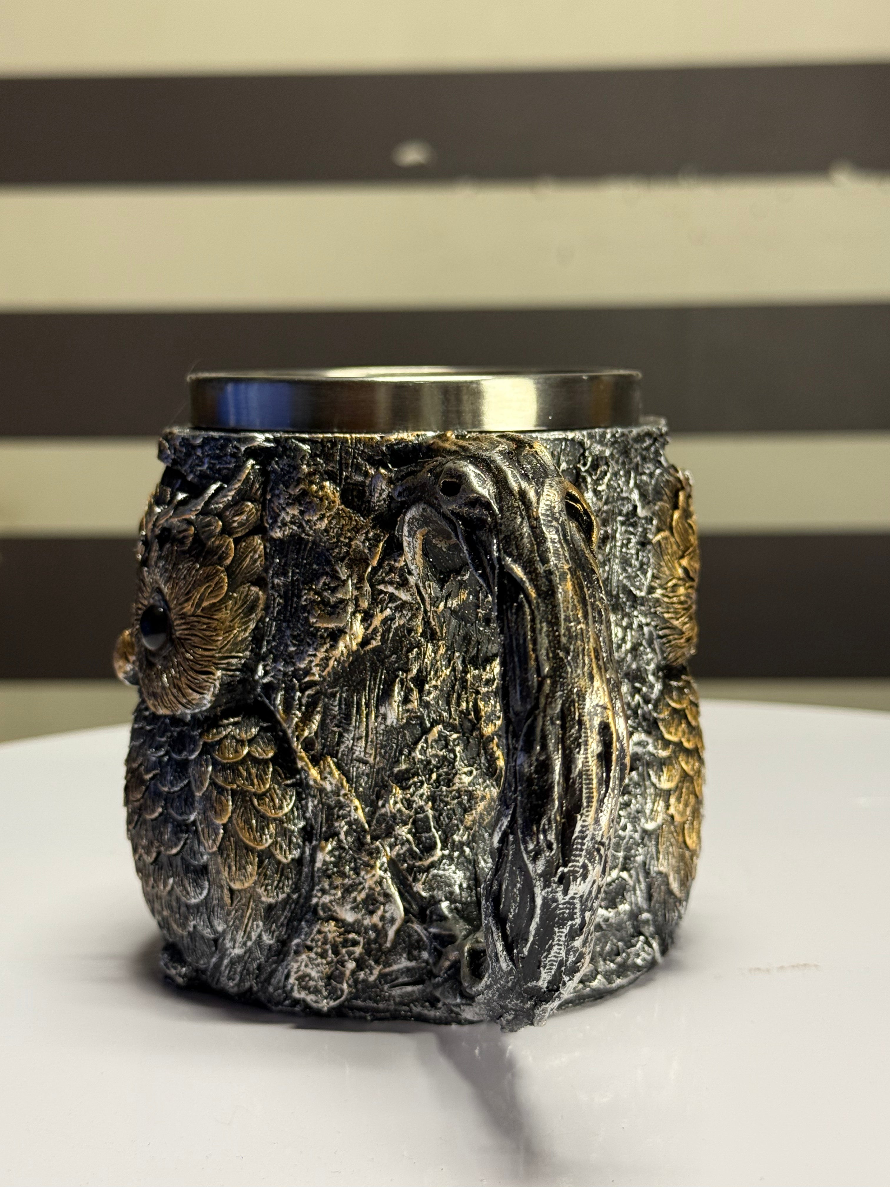 3D Owl Vintage Mug