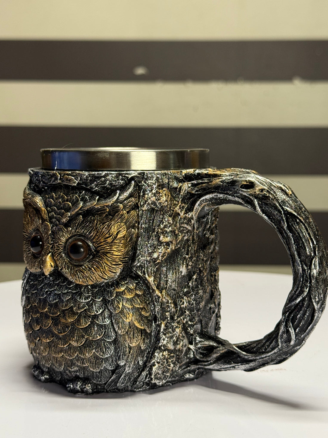 3D Owl Vintage Mug