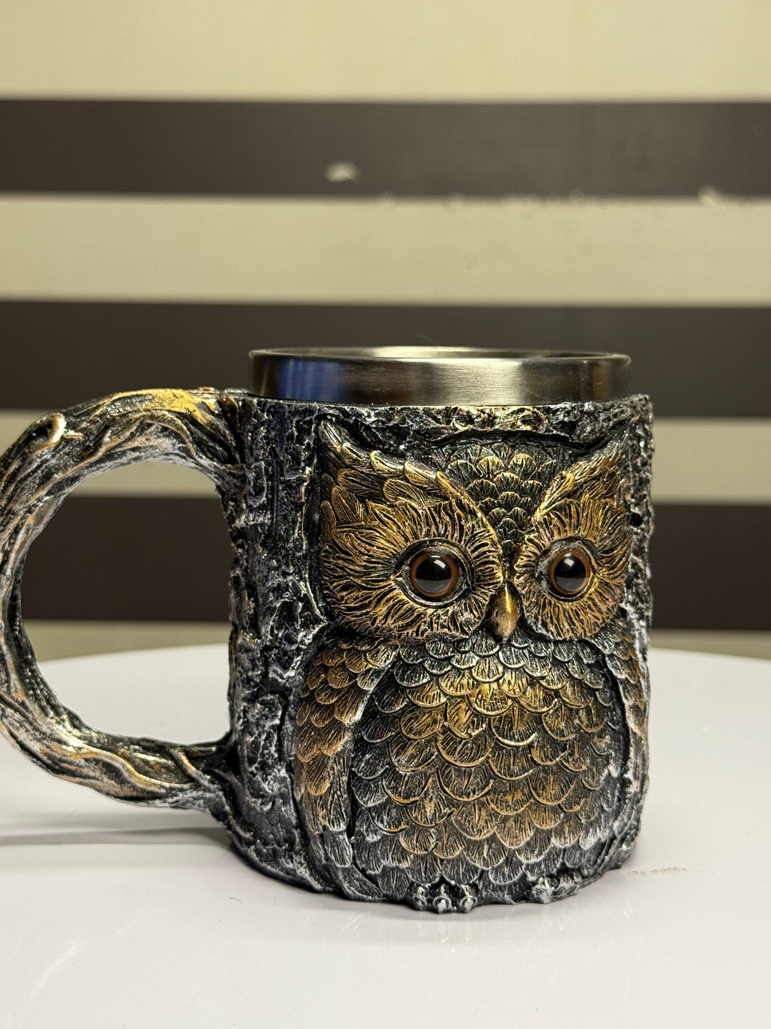 3D Owl Vintage Mug