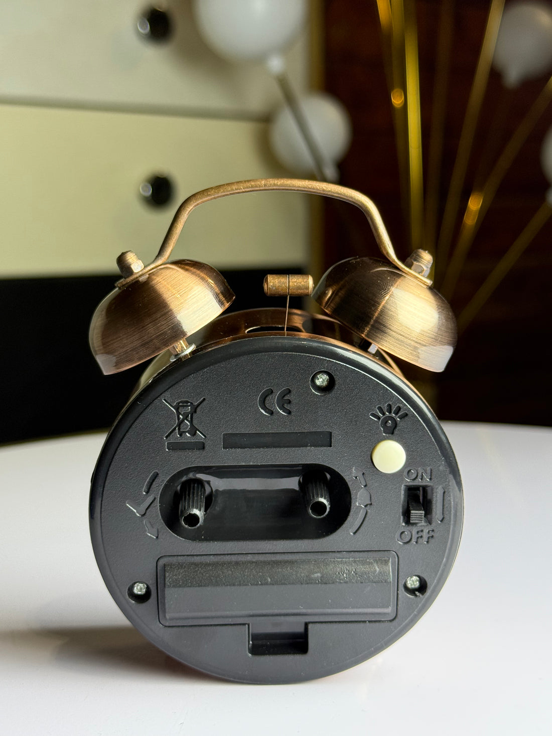 Metallic Alarm Clock