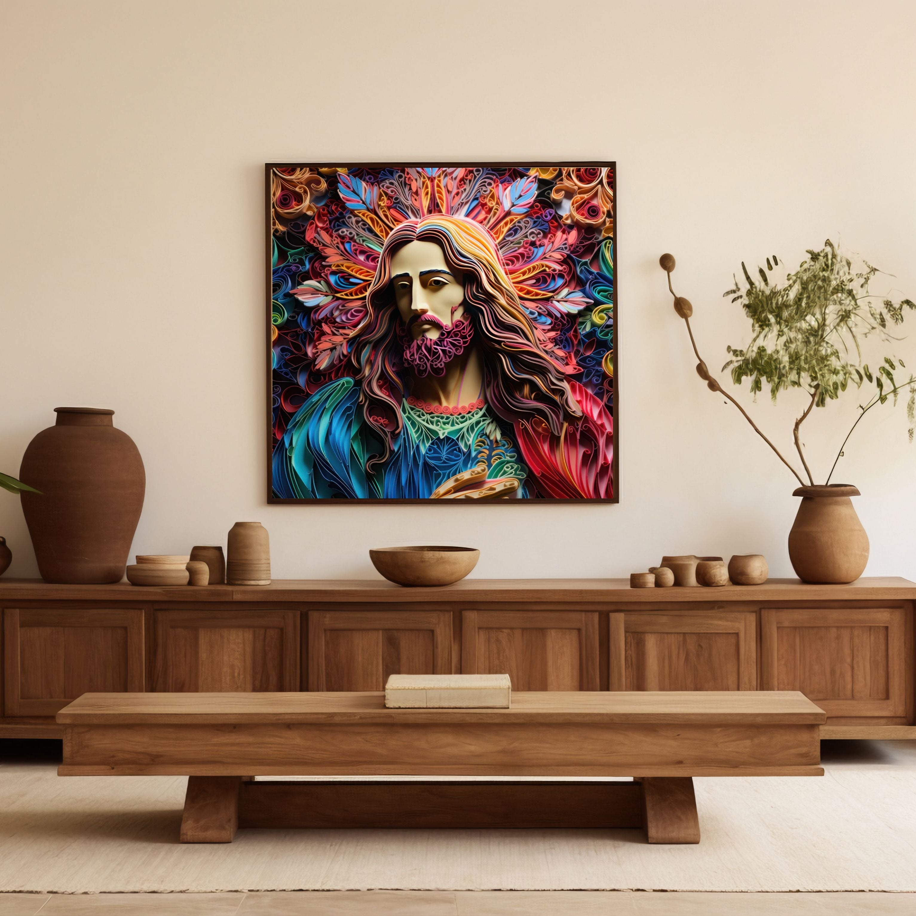 Jesus Colourful Art