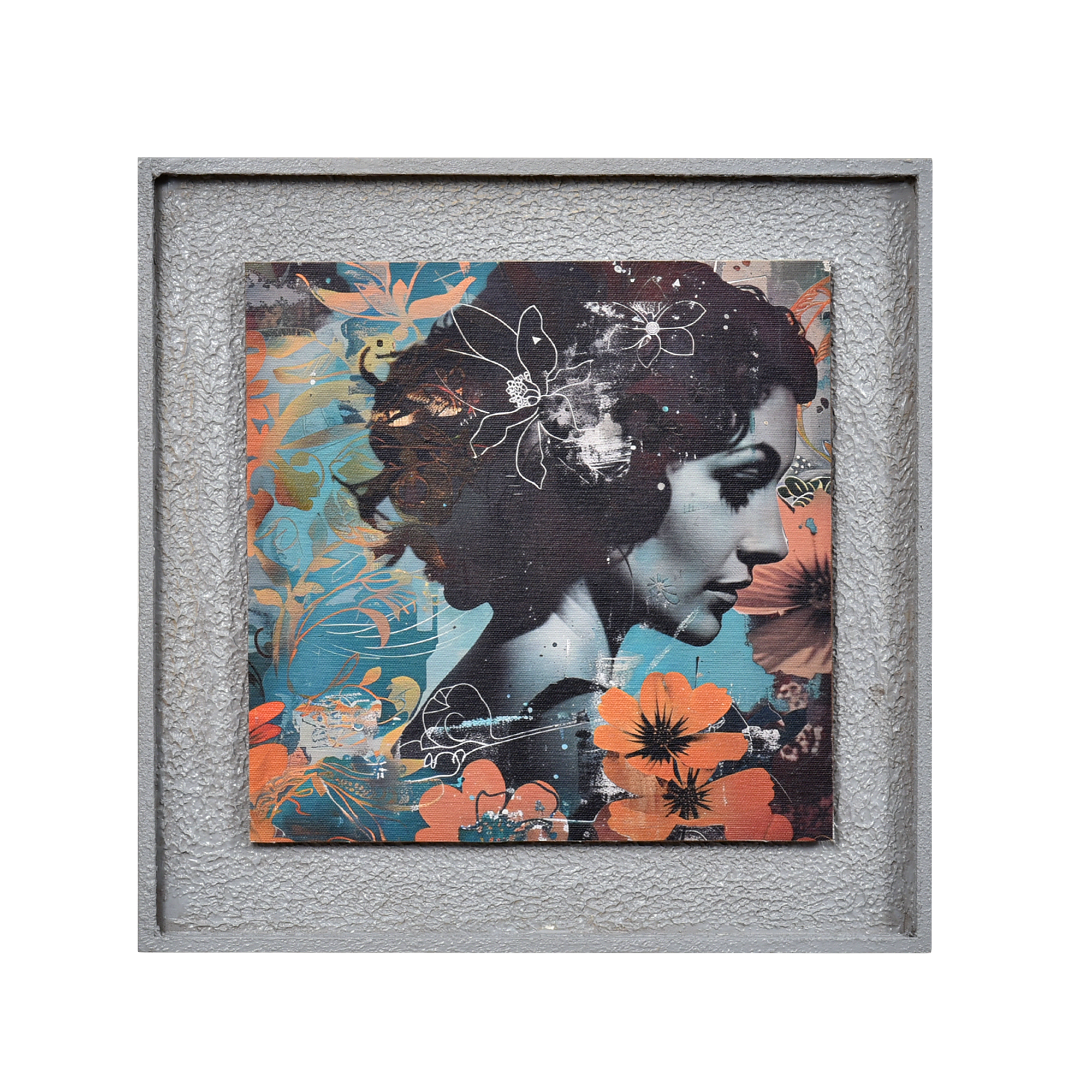 Textured 3D Modern Woman Art