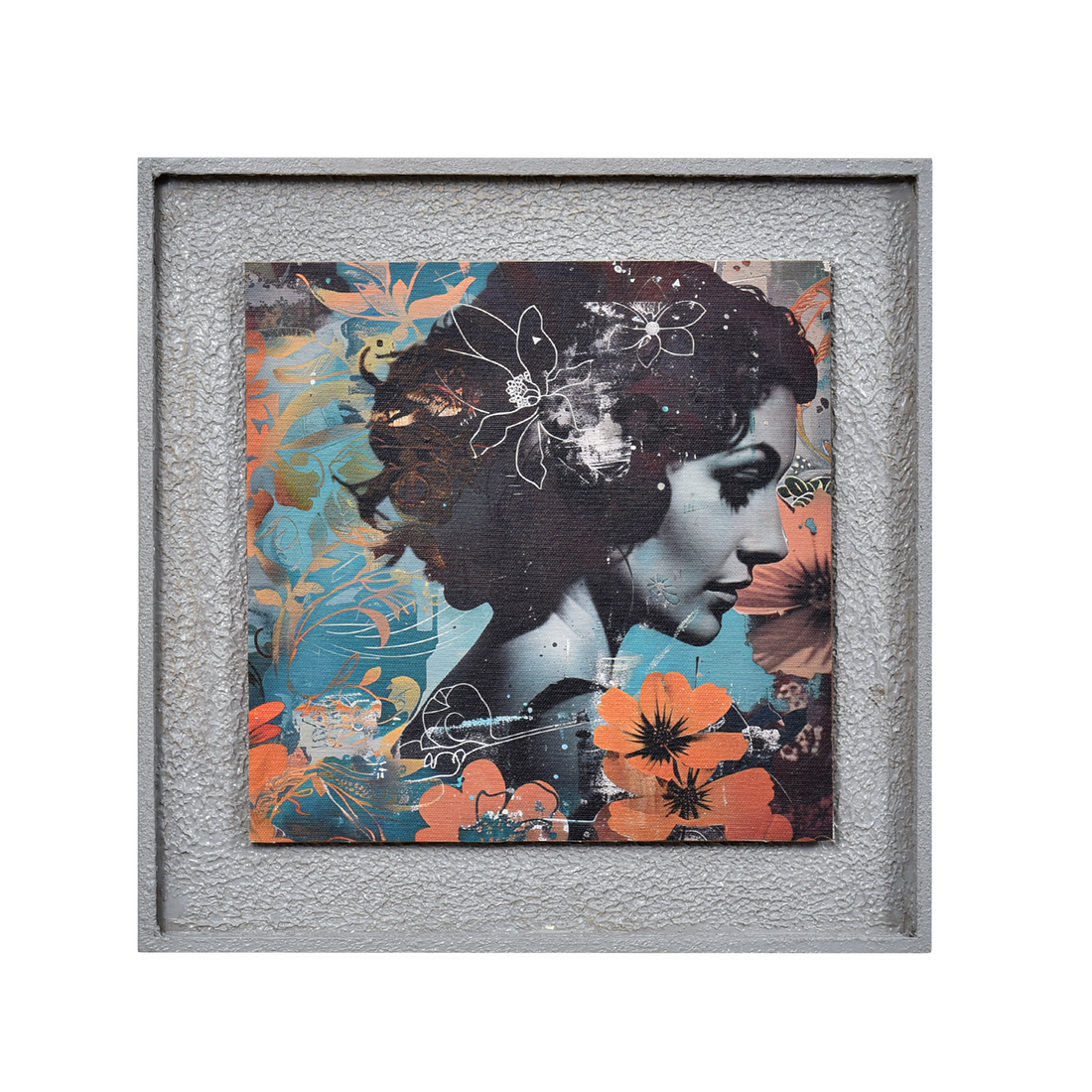 Textured 3D Modern Woman Art