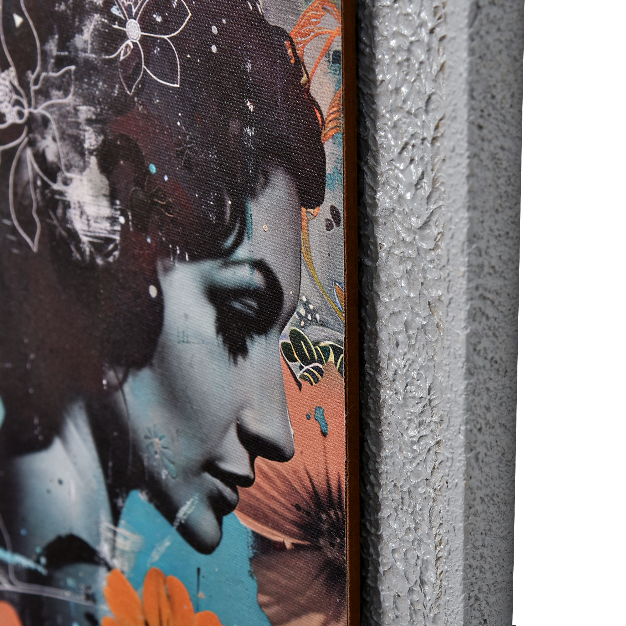 Textured 3D Modern Woman Art