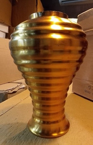 Metal Brass Finish Vase