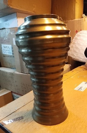 Unbreakable Metal Brass finished Vase