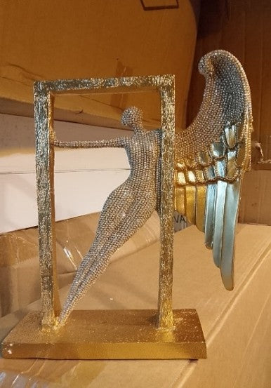 Golden Fairy Girl with Golden Wing