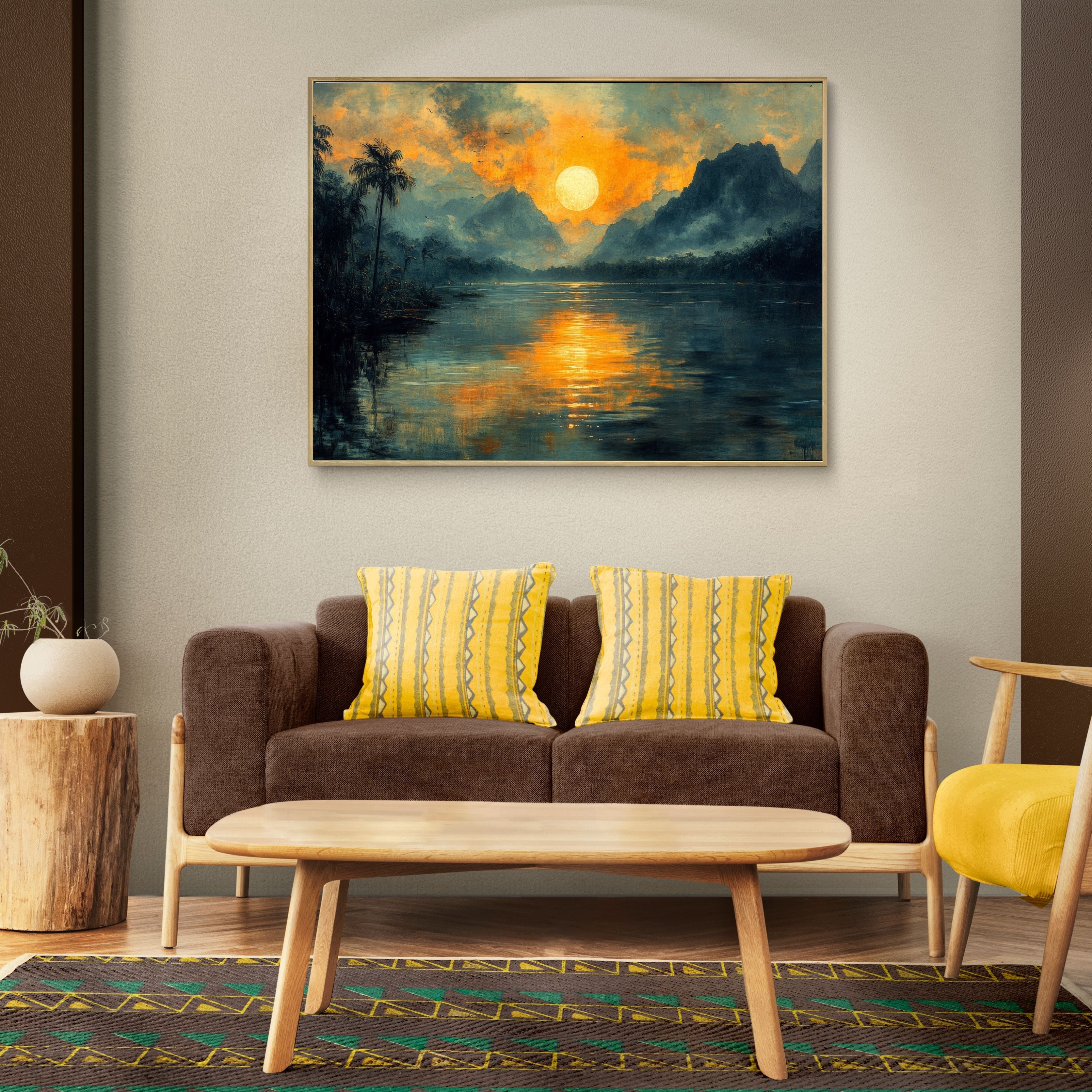 Sun Rise in the Mountains