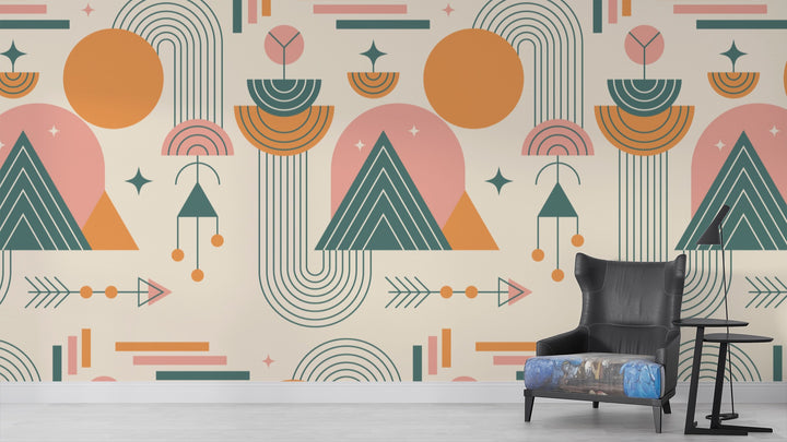Multi-Shape Multi-Color Wallpaper