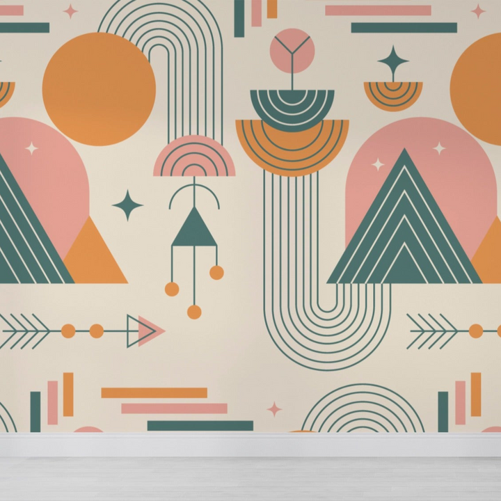 Multi-Shape Multi-Color Wallpaper