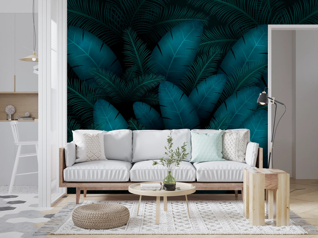 Botanical Feather Wallpaper