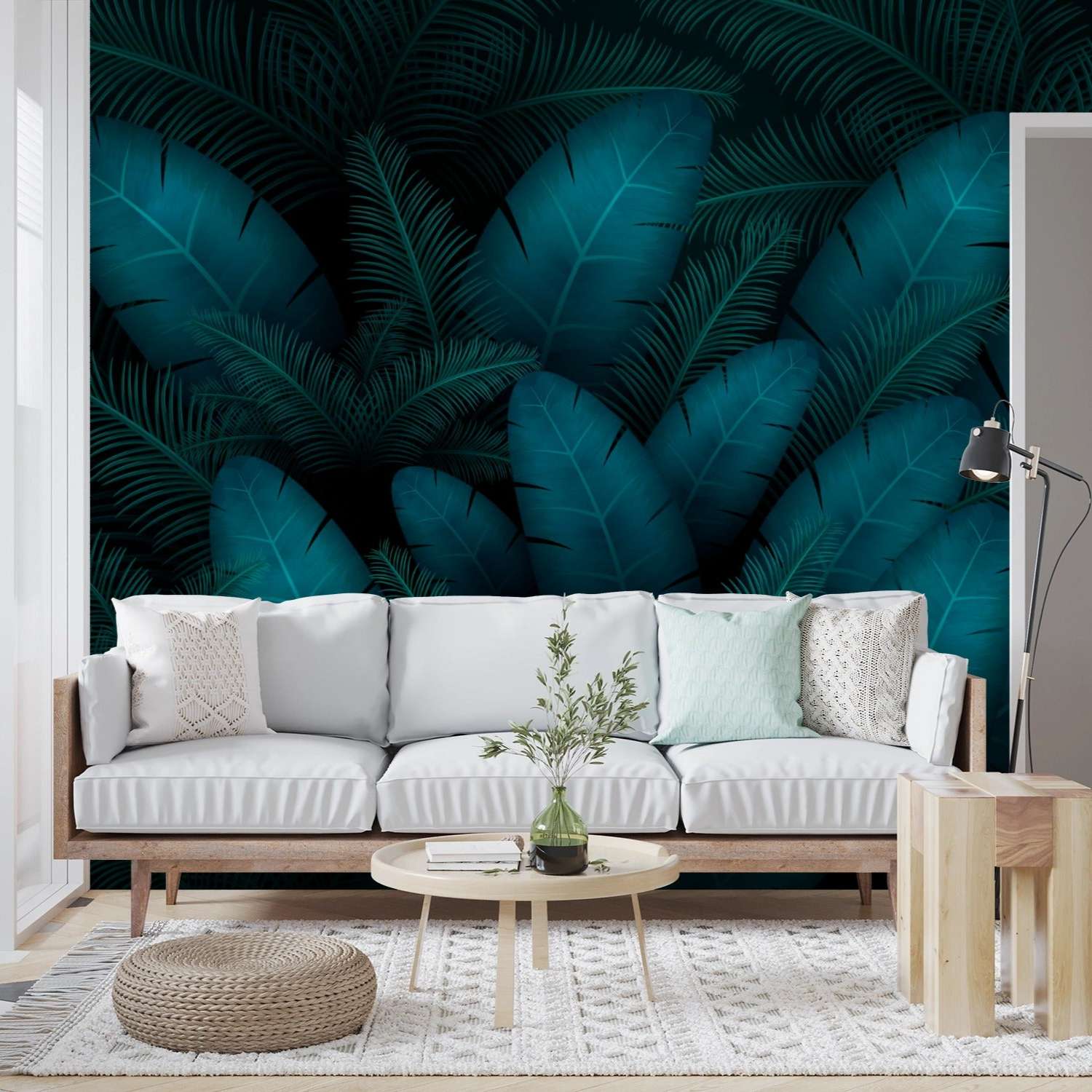 Botanical Feather Wallpaper