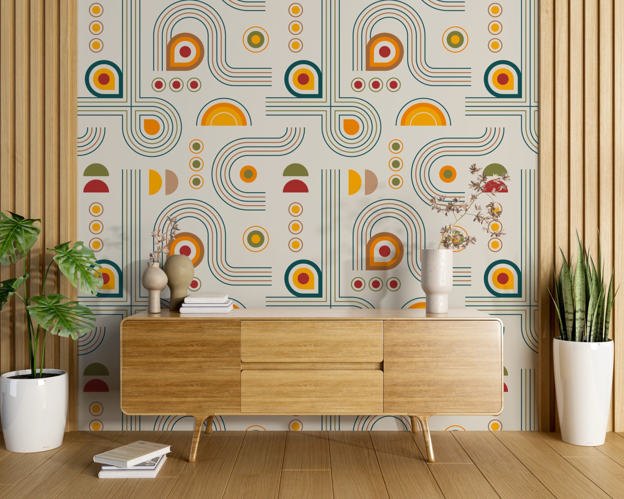 Colorful Patterned Wallpaper