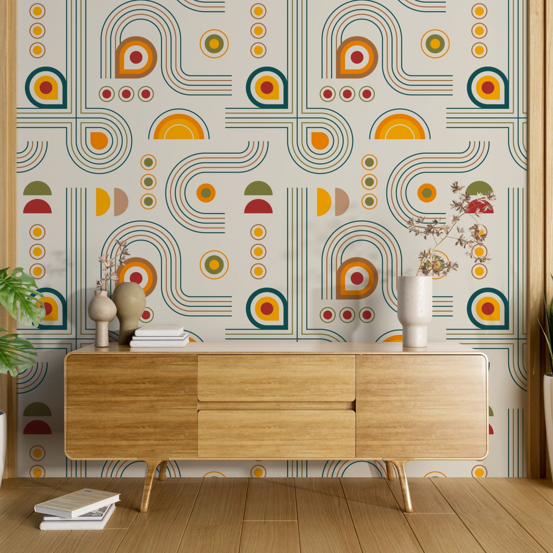 Patterned Wallpapers Type Colorful Patterned Wallpaper – Frugal Carts