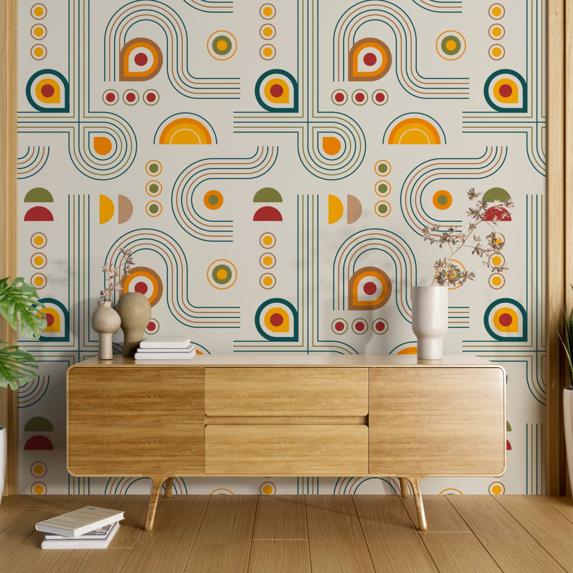 Colorful Patterned Wallpaper