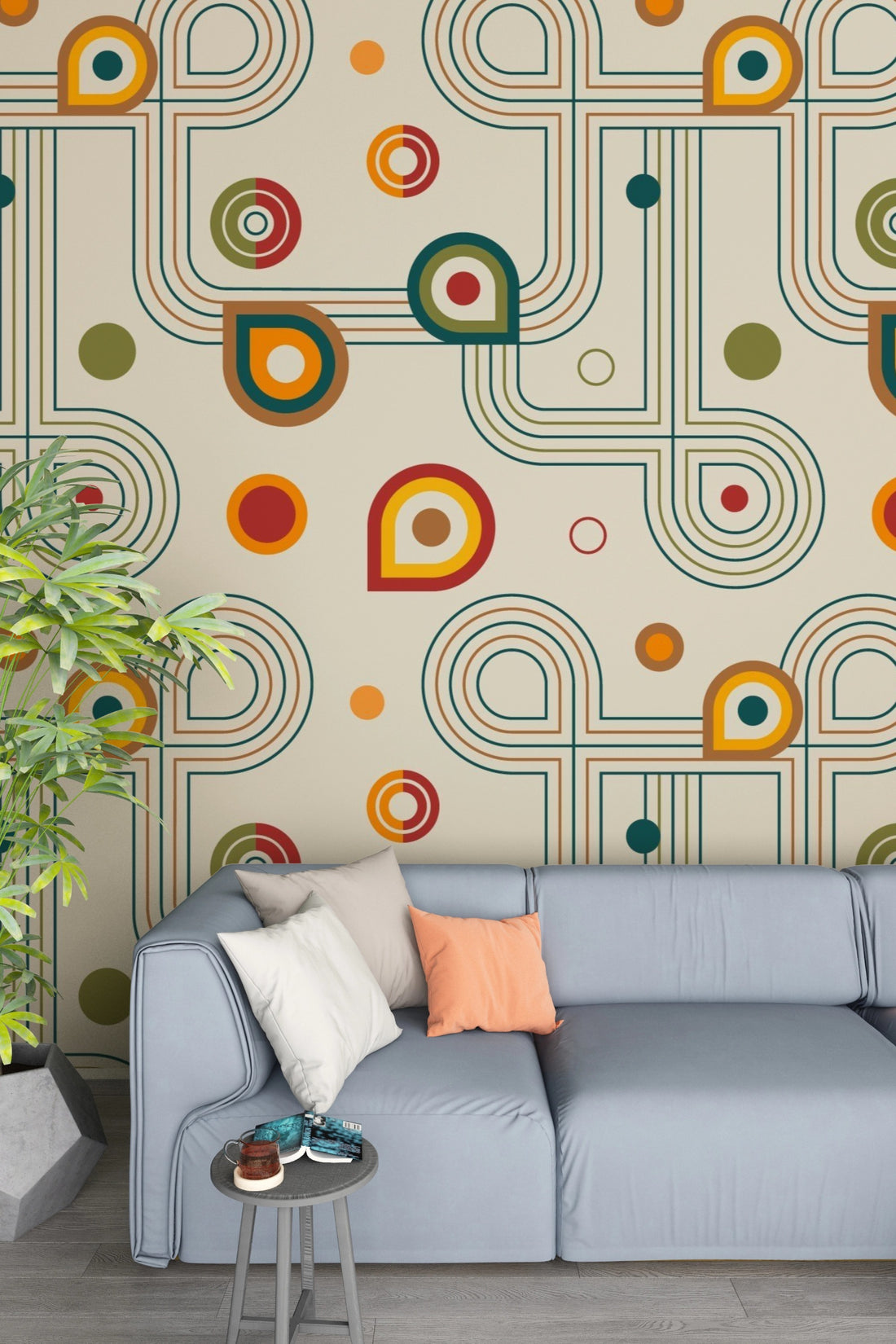 Multi-color Pattern Wallpaper