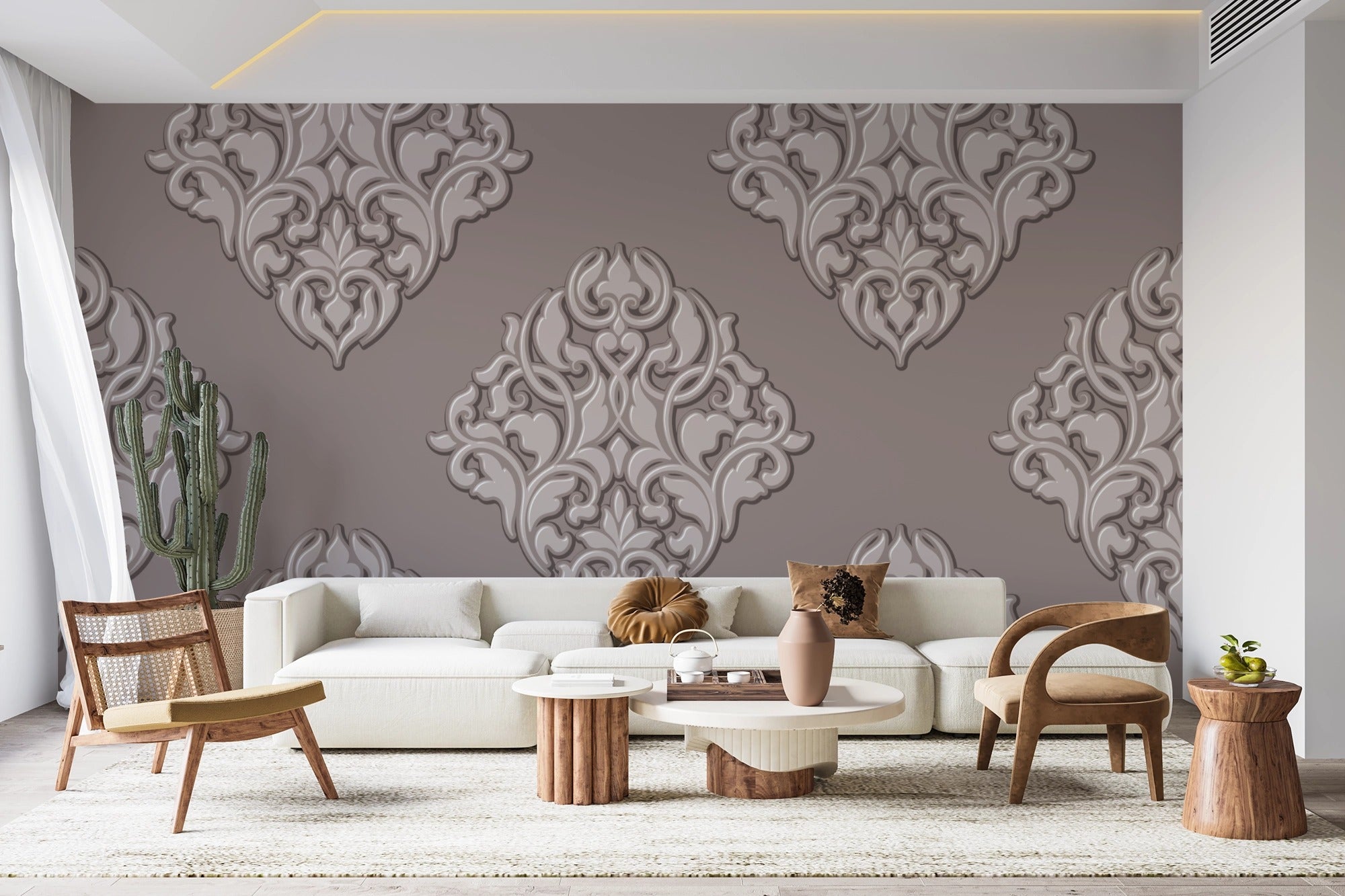 Artful Pattern in Muted Tones