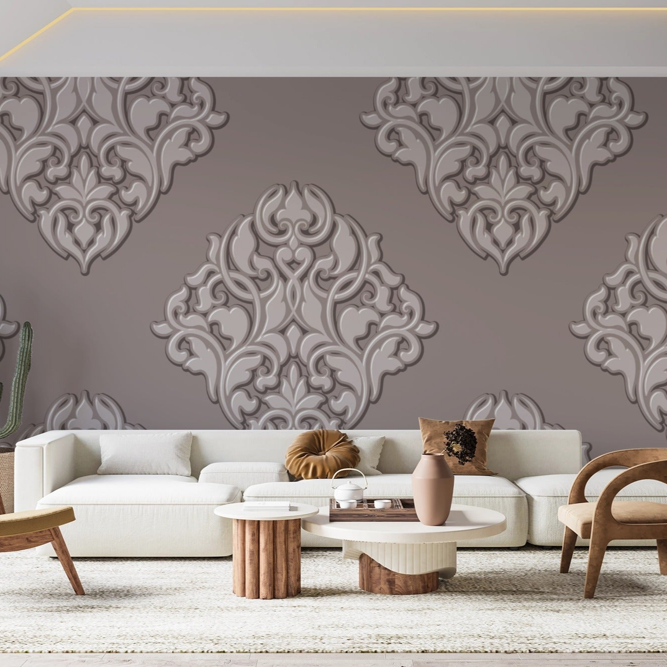 Artful Pattern in Muted Tones