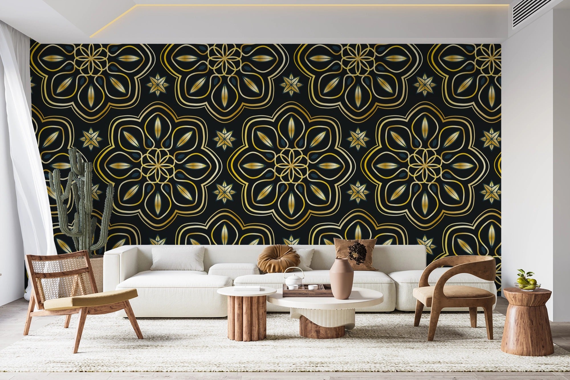 Golden Pattern Wallpaper