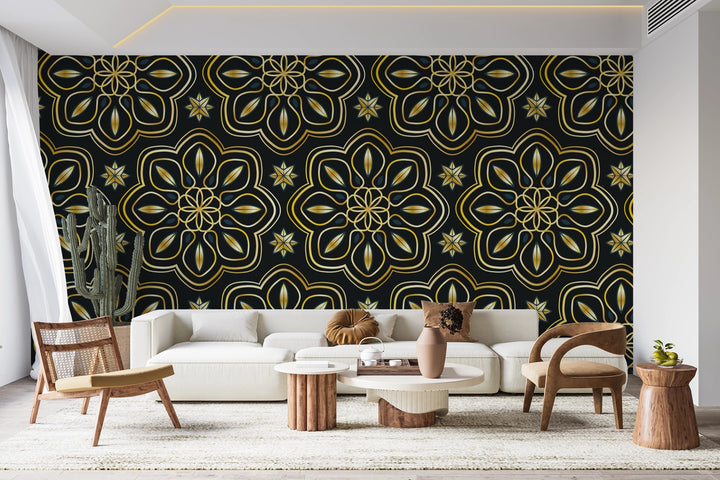 Golden Pattern Wallpaper