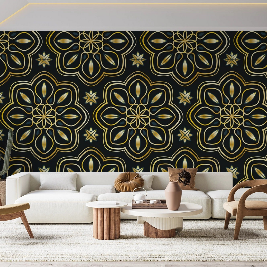 Golden Pattern Wallpaper
