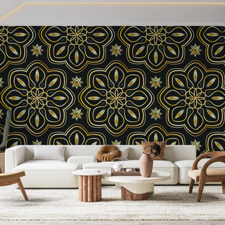 Golden Pattern Wallpaper