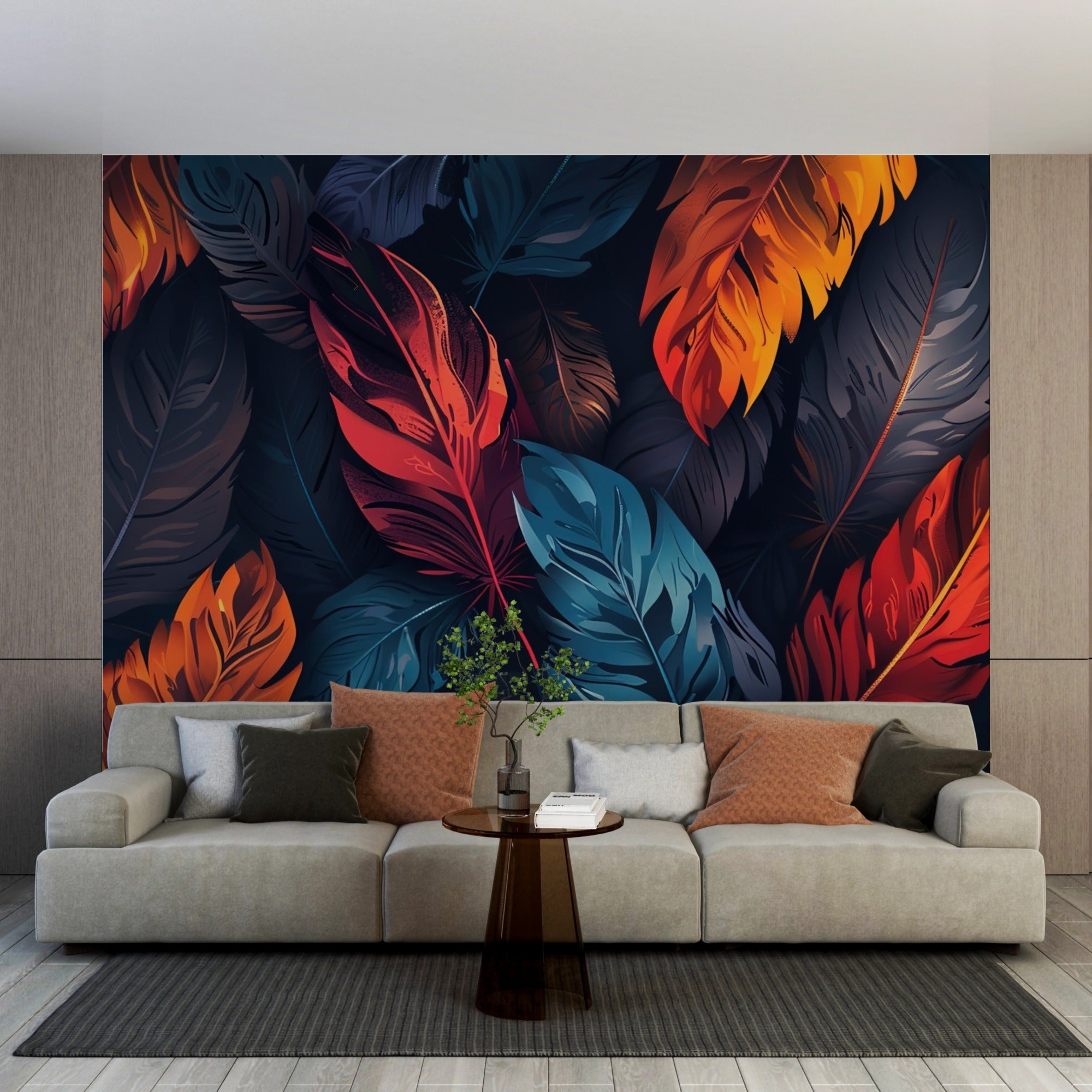 Colorful Feathers Wallpaper