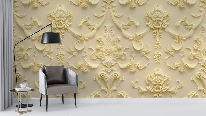 Golden Engraved Wallpaper