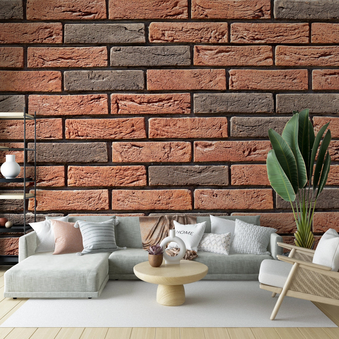 Brown Brick Texture Wallpaper