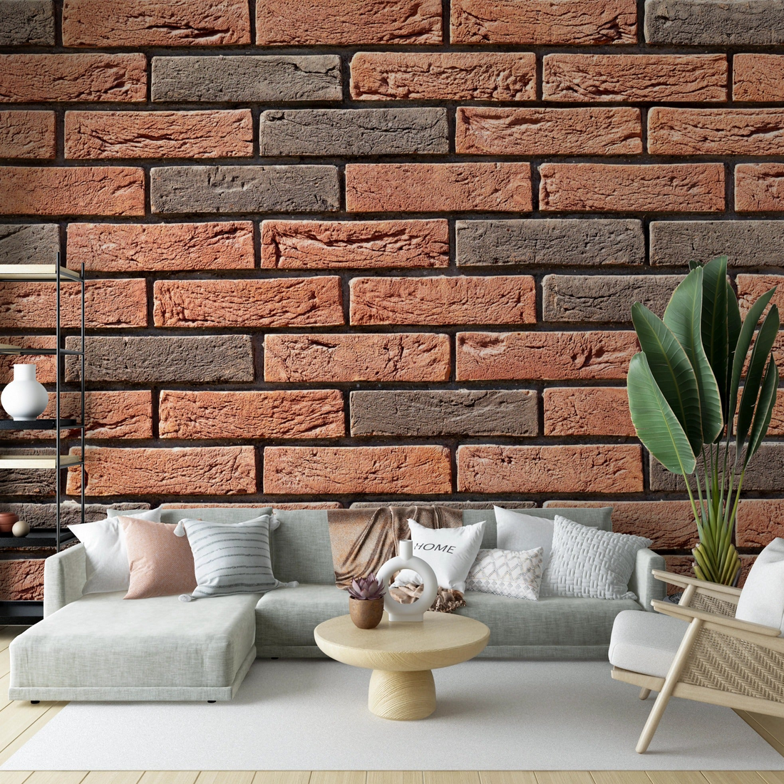 Brown Brick Texture Wallpaper