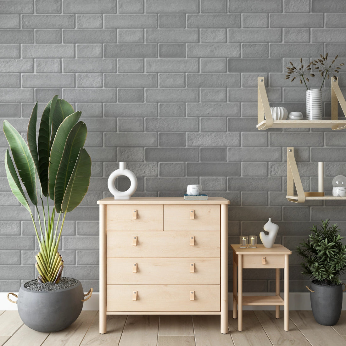 Grey Boxes Wallpaper