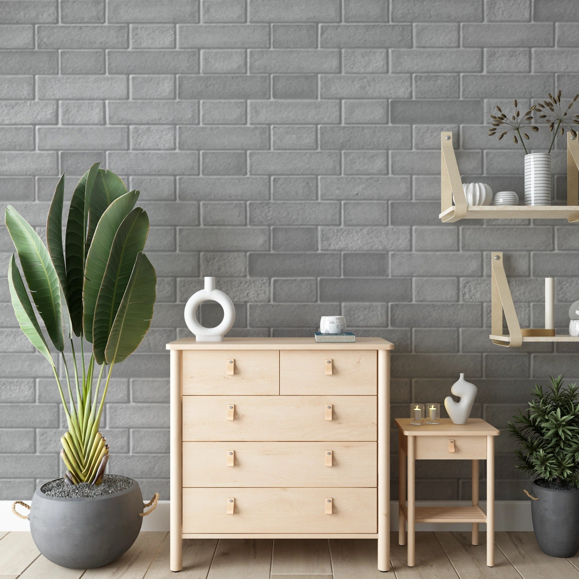 Grey Boxes Wallpaper