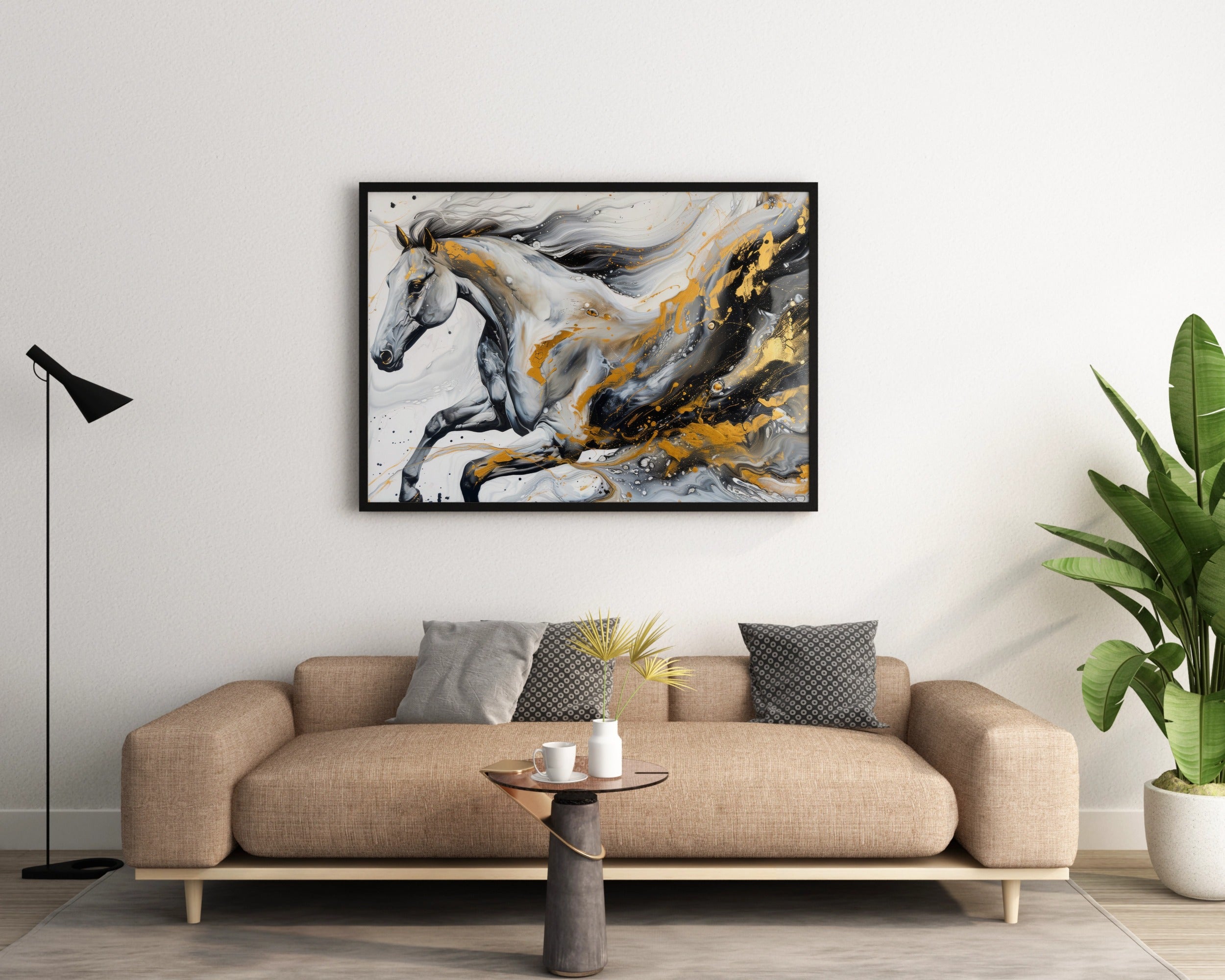 White Horse Abstract