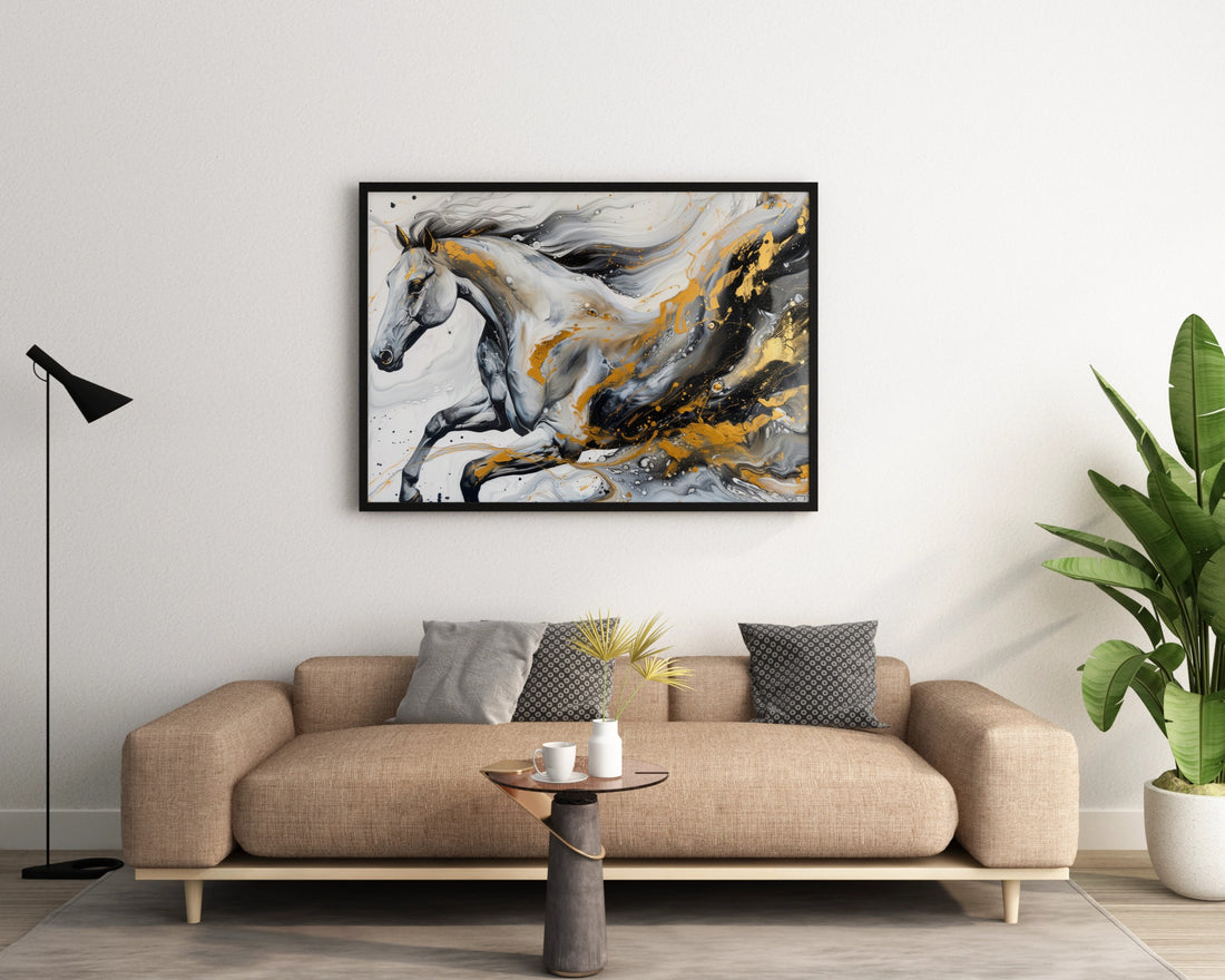 White Horse Abstract