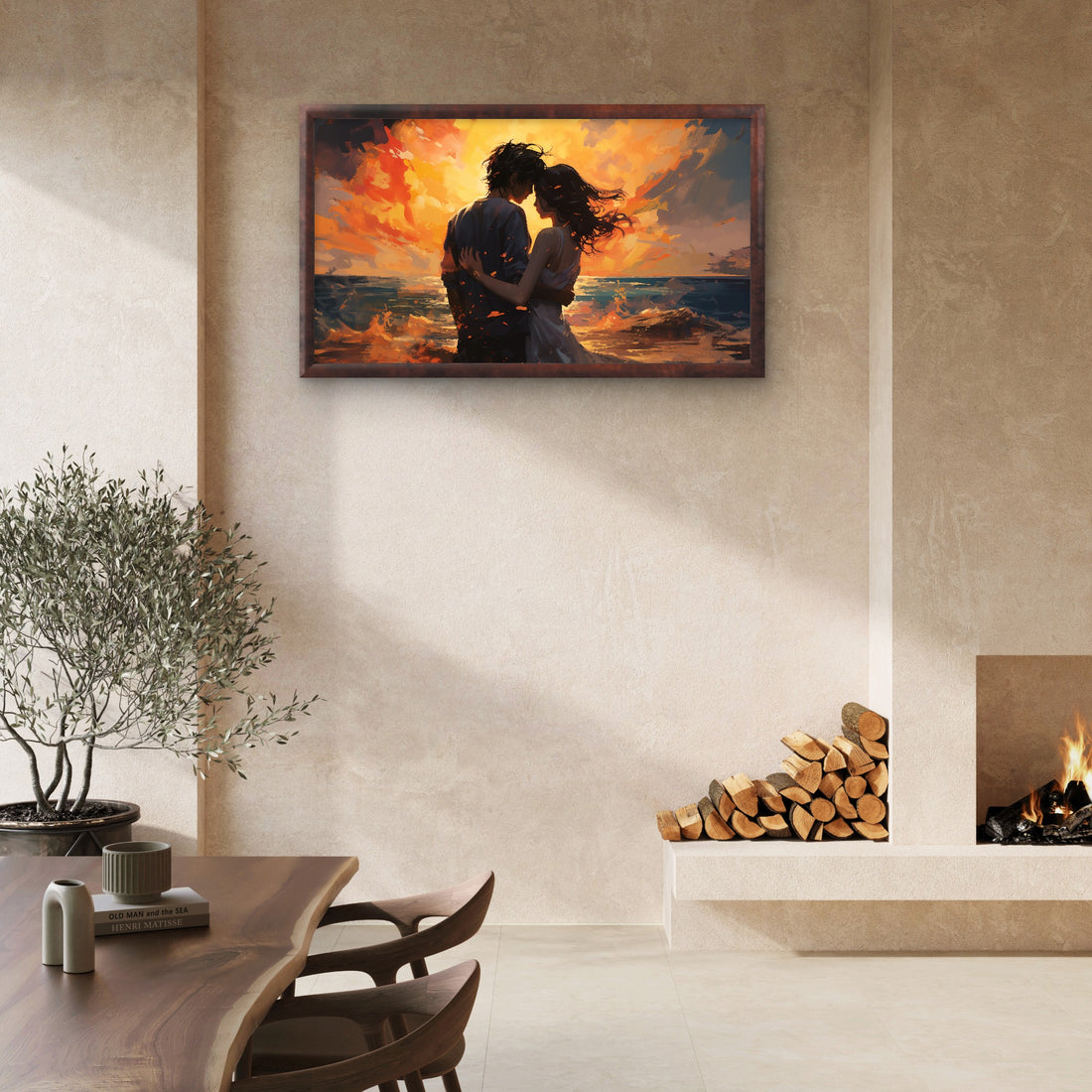 Romantic Couple with Raising Sun - Frugal Carts
