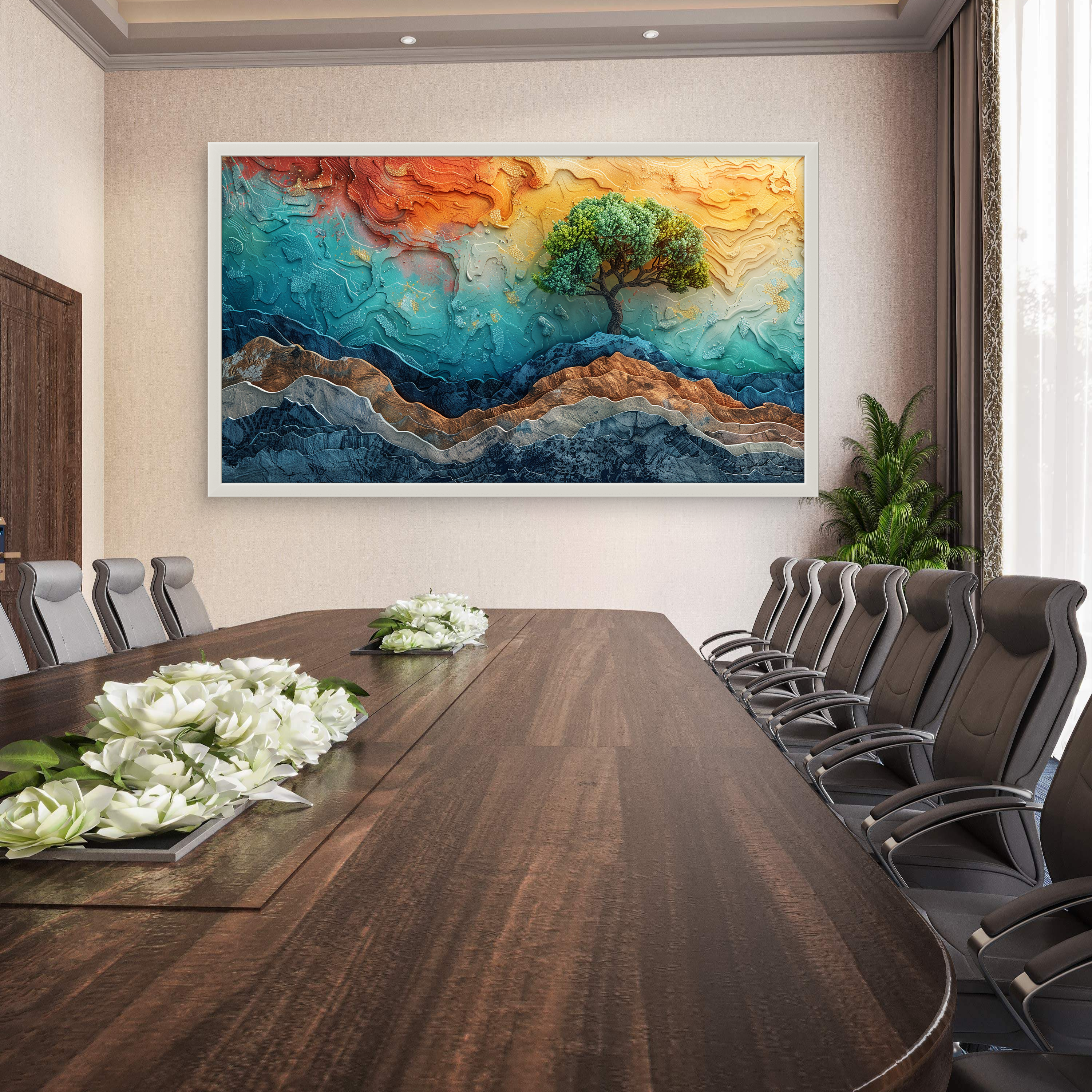 Real Feel Abstract Tree art Luxury Painting on Canvas