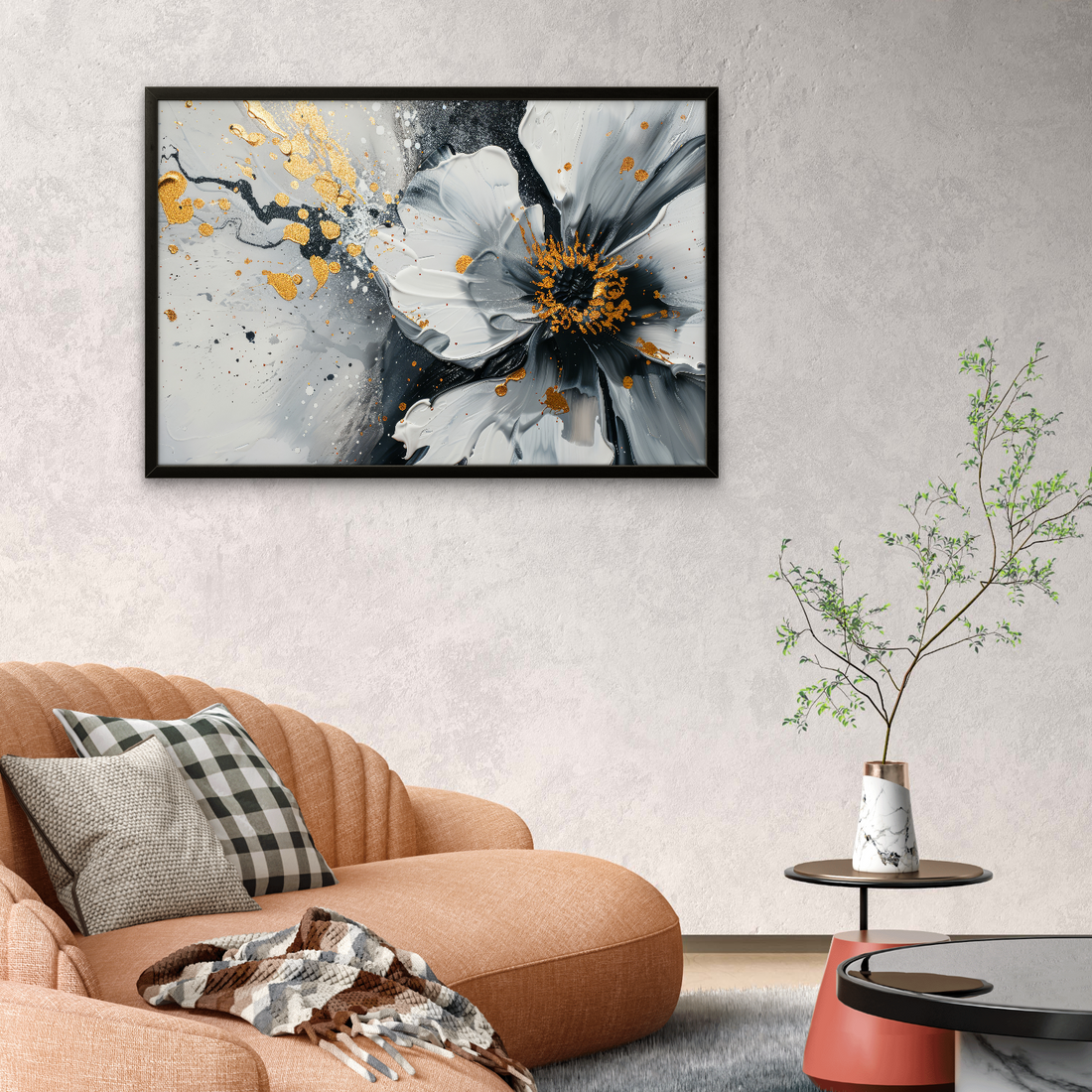 White Flower Abstract