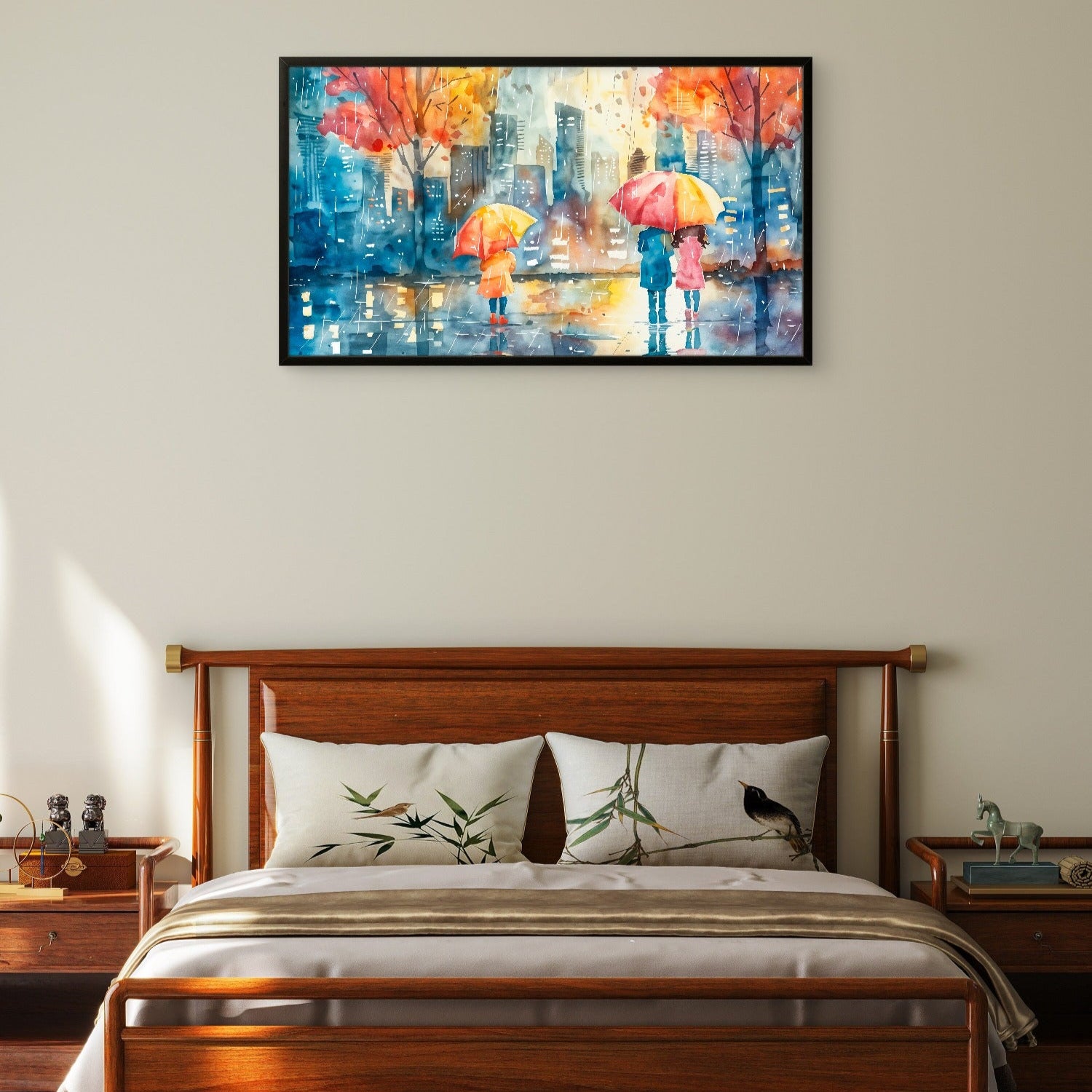 Waterpaint Rainy Abstract - Frugal Carts