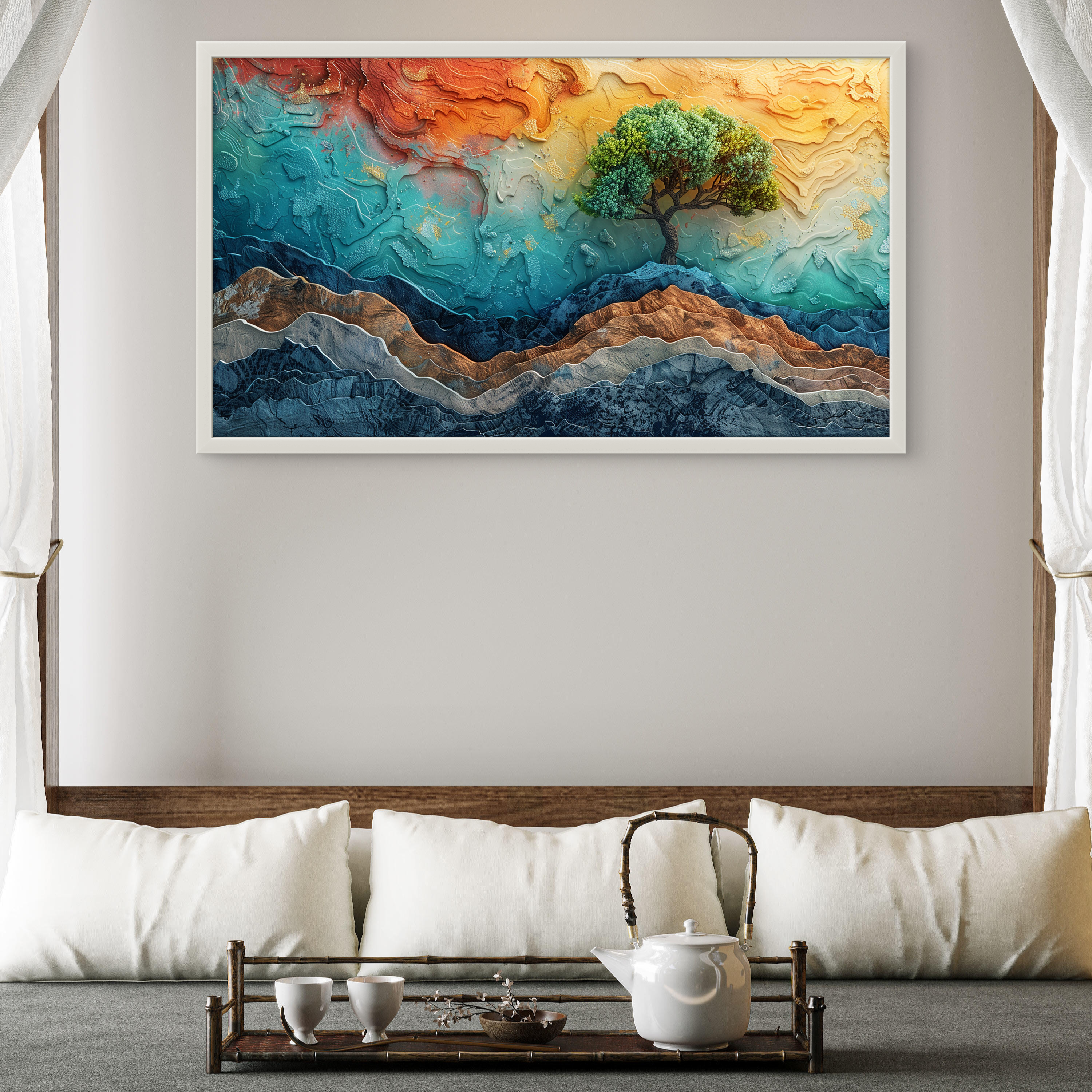 Real Feel Abstract Tree art Luxury Painting on Canvas