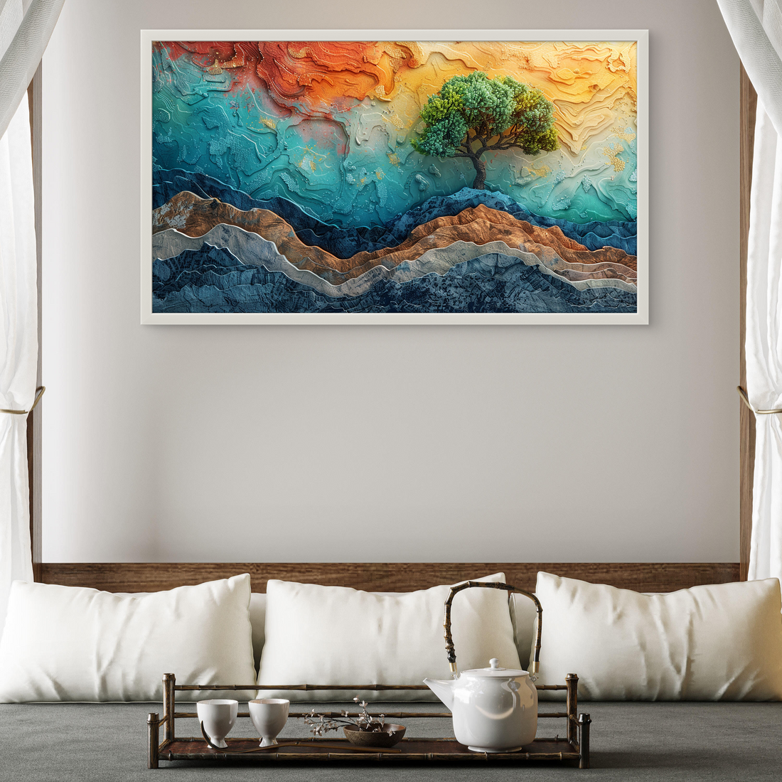 Real Feel Abstract Tree art Luxury Painting on Canvas