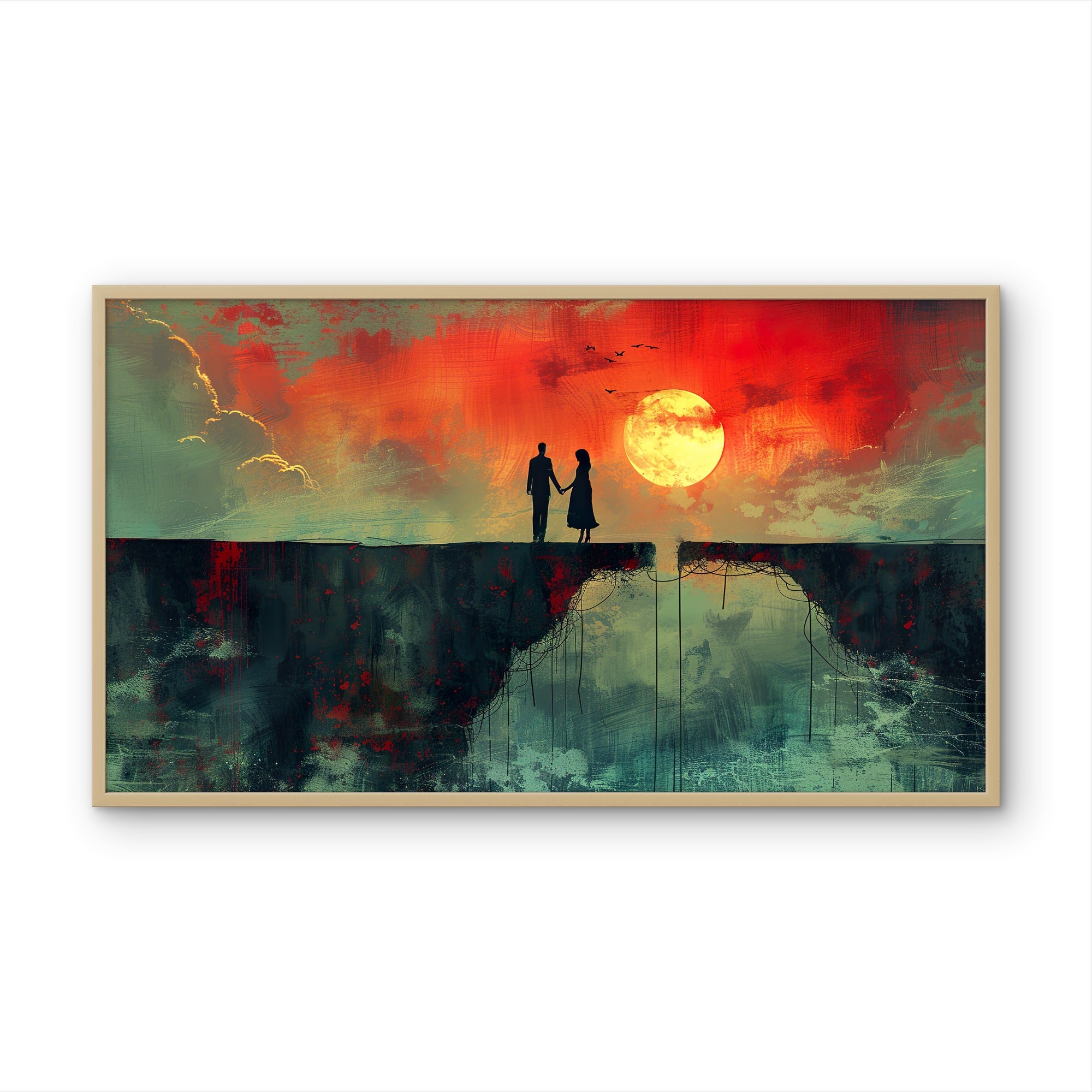 Couple Standing on the Edge
