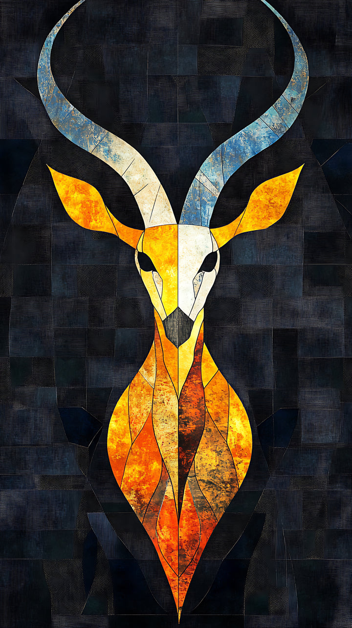 Bold  Deer Abstract Art