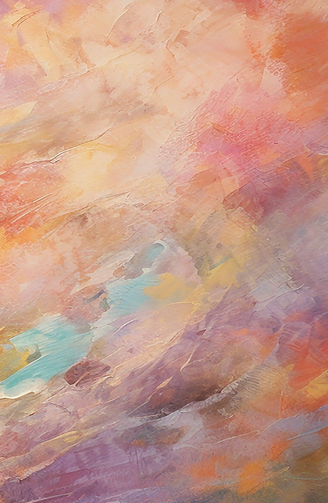 Set of 3 Horse Rainbow Abstract