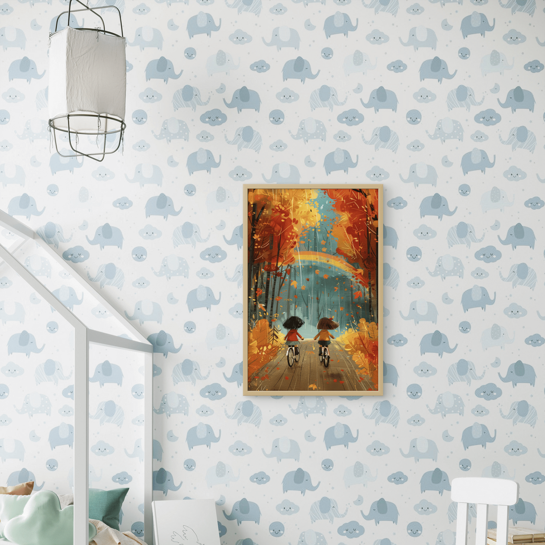 Girls riding Bicycle