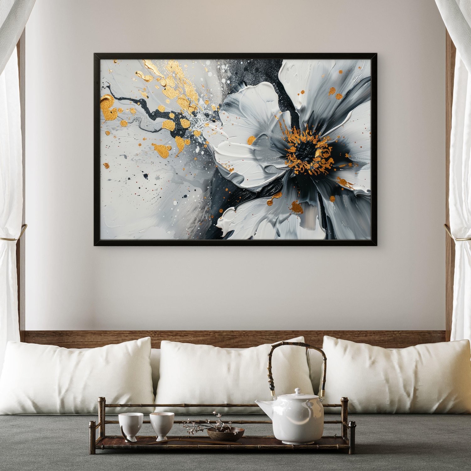 White Flower Abstract