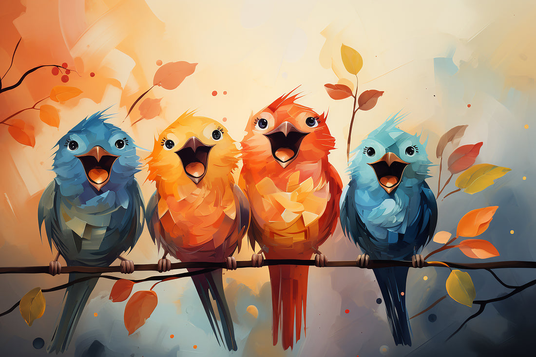 Singing Birds Art - Frugal Carts