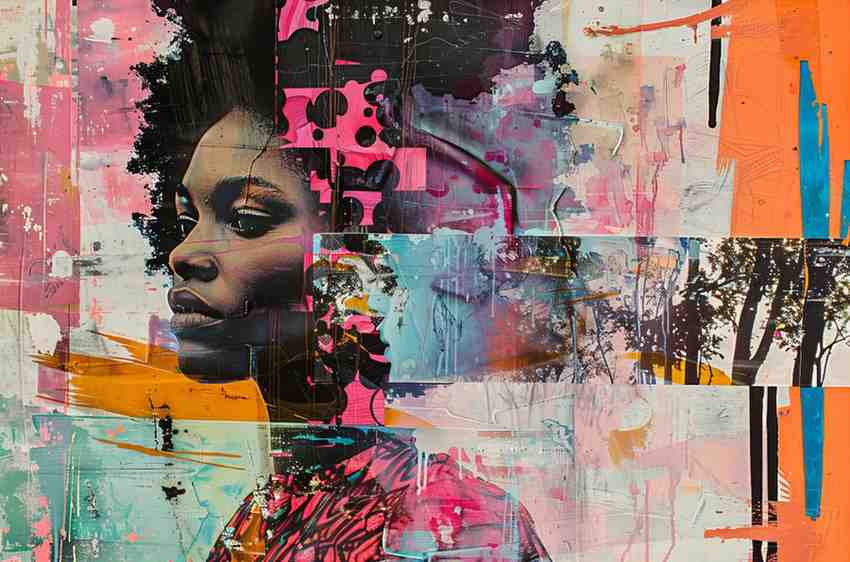 Black Girl Abstract Art